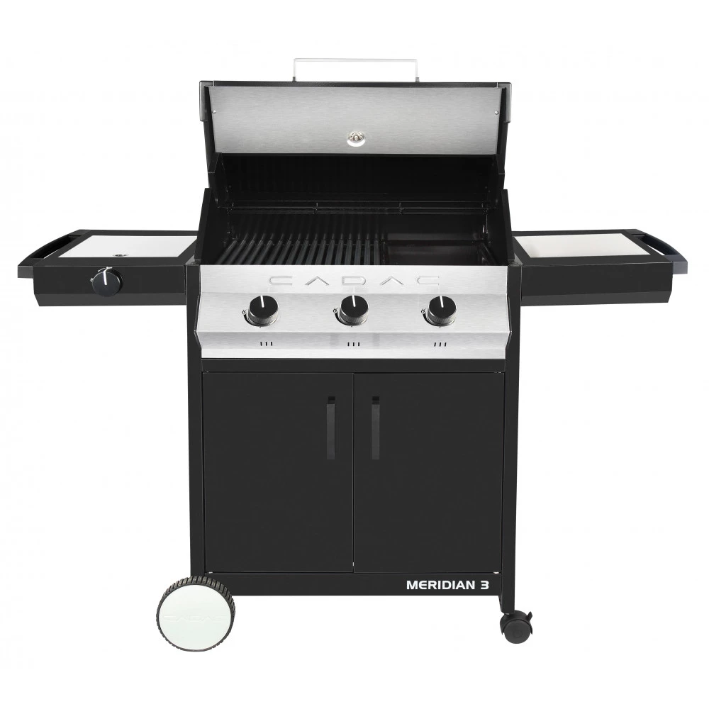 Cadac Gasgrill 3B+SB "Meridian" Midnight Black Døre/låg - 90620 1 Cadac Gasgrill 3B+SB "Meridian" Midnight Black Døre/låg - 90620