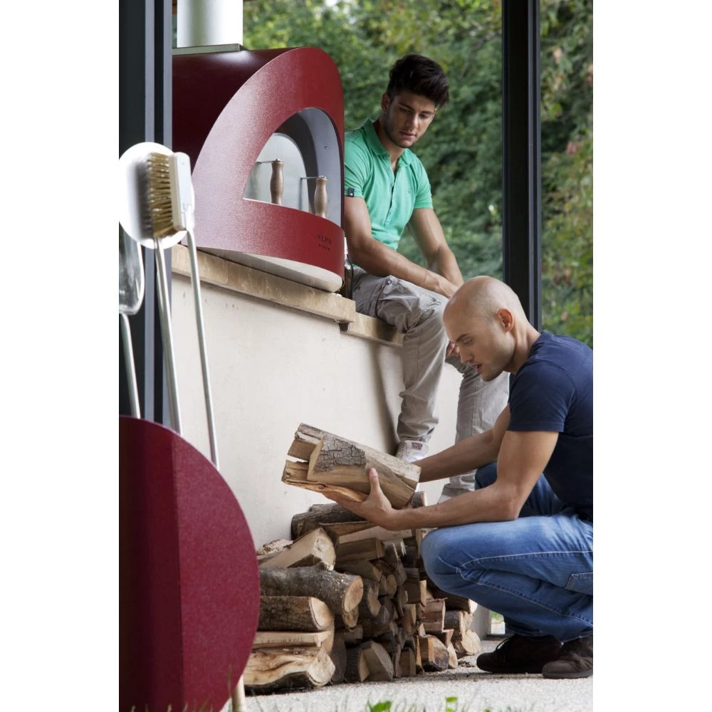 Alfa Forni Allegro Rød Pizzaovn 4 Alfa Forni Allegro Rød Pizzaovn - Billede 4