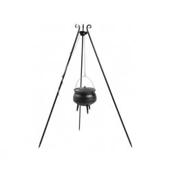 Cook King 180 Cm 3-ben Til Bålsted Med 6 L Støbejerns Afrikansk Gryde