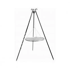 Cook King 180 Cm 3-ben Til Bålsted Med 50 Cm Rustfristål Rist