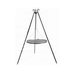 Cook King 180 Cm 3-ben Til Bålsted Med 70 Cm Stål Rist