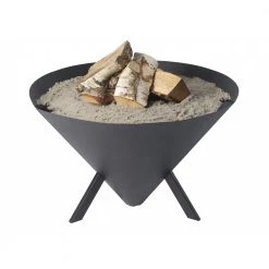 Bon-Fire Bonfire CONE Bålfad Sort Pulverlakering M. Sorte Ben