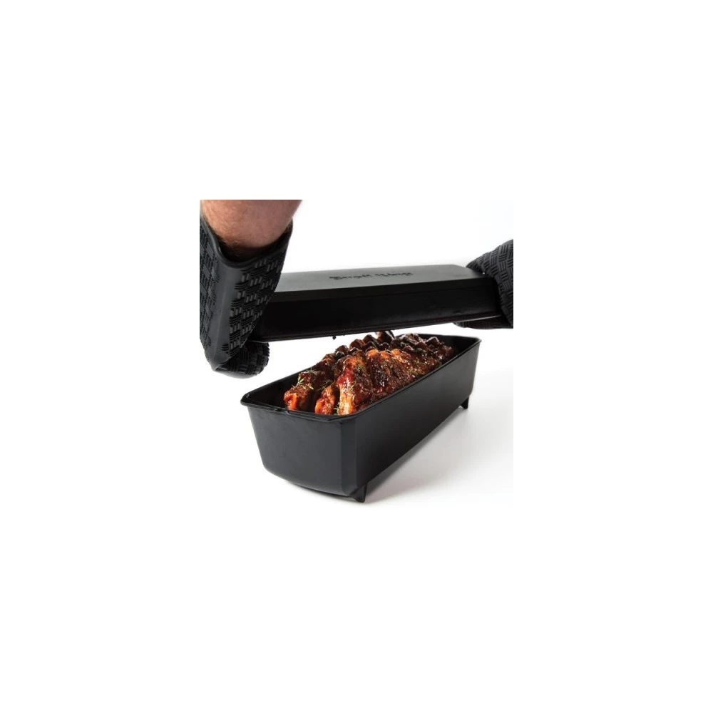 Broil King Stegegryde/rib Roaster I Støbejern 48,5x19x14cm. 2 Broil King Stegegryde/rib Roaster I Støbejern 48,5x19x14cm. - Billede 2