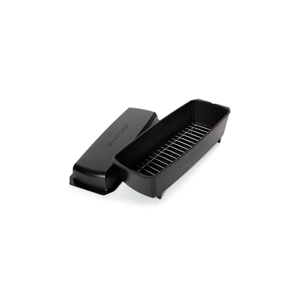 Broil King Stegegryde/rib Roaster I Støbejern 48,5x19x14cm. 4 Broil King Stegegryde/rib Roaster I Støbejern 48,5x19x14cm. - Billede 4