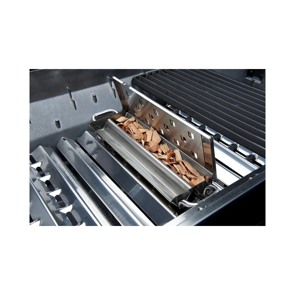 Broil King Premium Smokerbox Rustfri Stål 2 Rum Til Væske - 60190 2 Broil King Premium Smokerbox Rustfri Stål 2 Rum Til Væske - 60190 - Billede 2