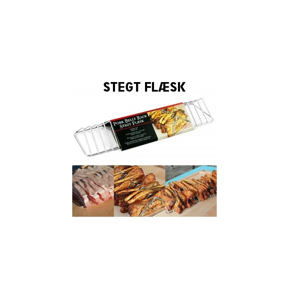 Homeshop Flæskeholder Til 20 Stk. Flæsk På Grill 1 Homeshop Flæskeholder Til 20 Stk. Flæsk På Grill